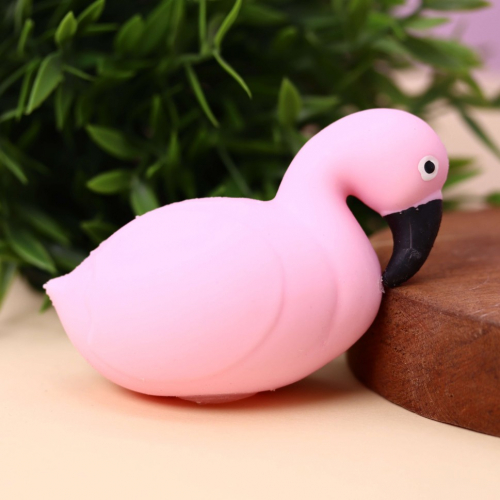 Мялка - антистресс «Squeeze flamingo», шоу-бокс 12 шт.