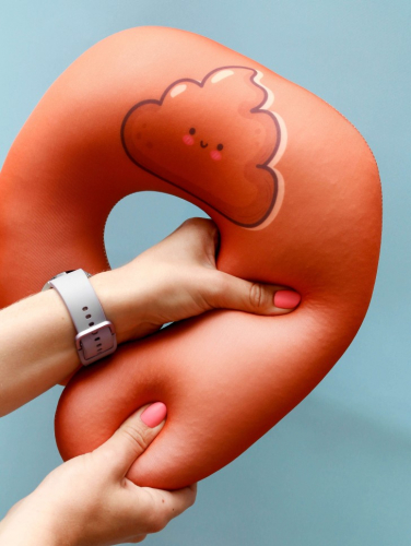 Подголовник антистресс Hugme toys «Какашка»