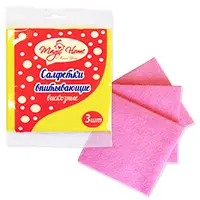 Антелла /22555/ Салфетка вискозная впитывающая Magic Home (30*30см / 3шт).120