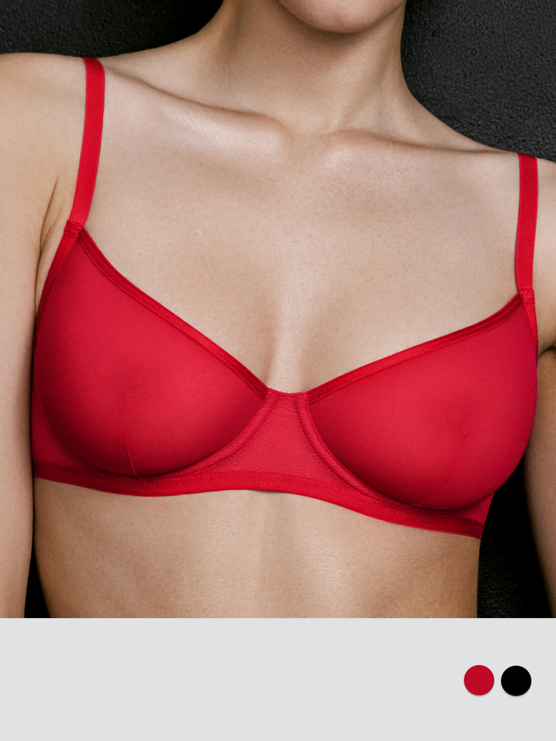 ст. цена933руб.! Minimi Бюстгальтер LMi_T_NEON_1112-01SS Бюстгальтер с Мягкой чашкойRosso (Красный)