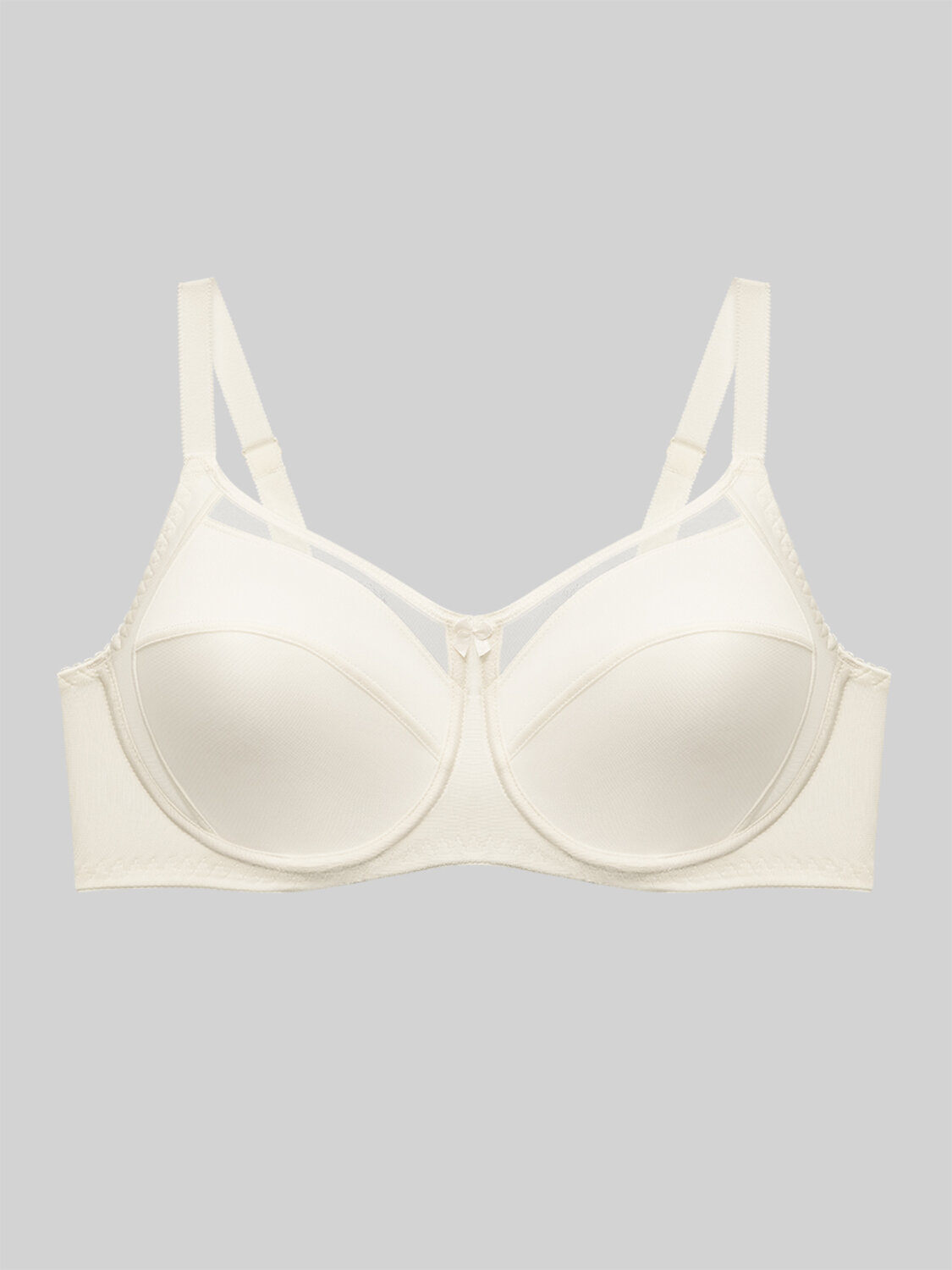 ст. цена2240руб.! Omsa Бюстгальтер OmD 1173L EVERYDAY Бюстгальтер с мягкой чашкой с сеткой (горизонтальный шов)Avorio (Молочный)