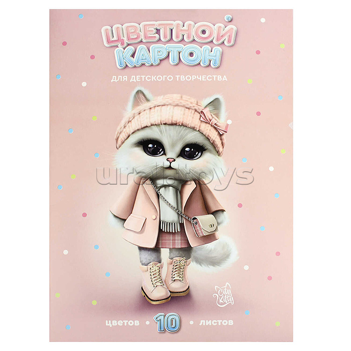 Картон цветной 10л. 10цв.