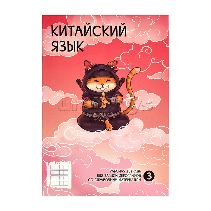 Тетрадь 24 л. для записи иероглифов