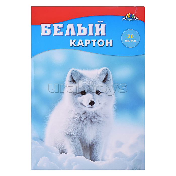 Картон белый А4, 20л. папка