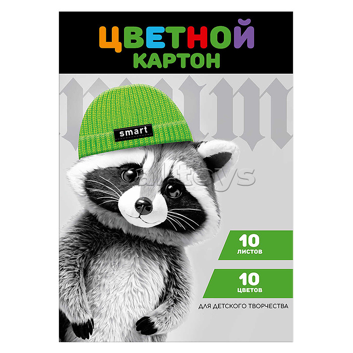Картон цветной 10л. 10цв.