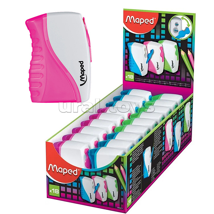 Точилка 2 отверст, с контейнером