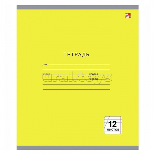 Тетрадь 12л. А5, косая линия 