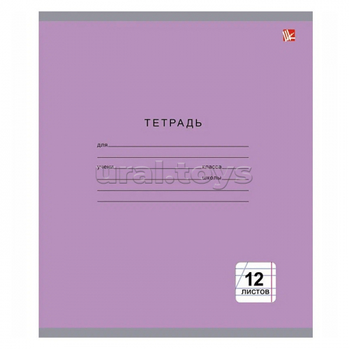 Тетрадь 12л. А5, косая линия 