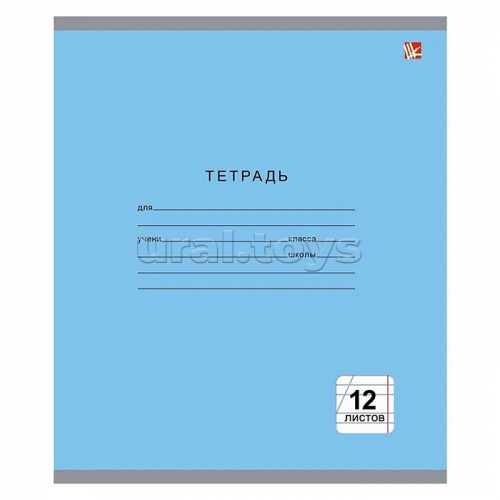 Тетрадь 12л. А5, косая линия 