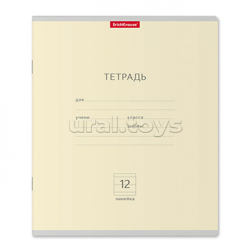 Тетрадь 12 л., линия, классика Pastel ассорти
