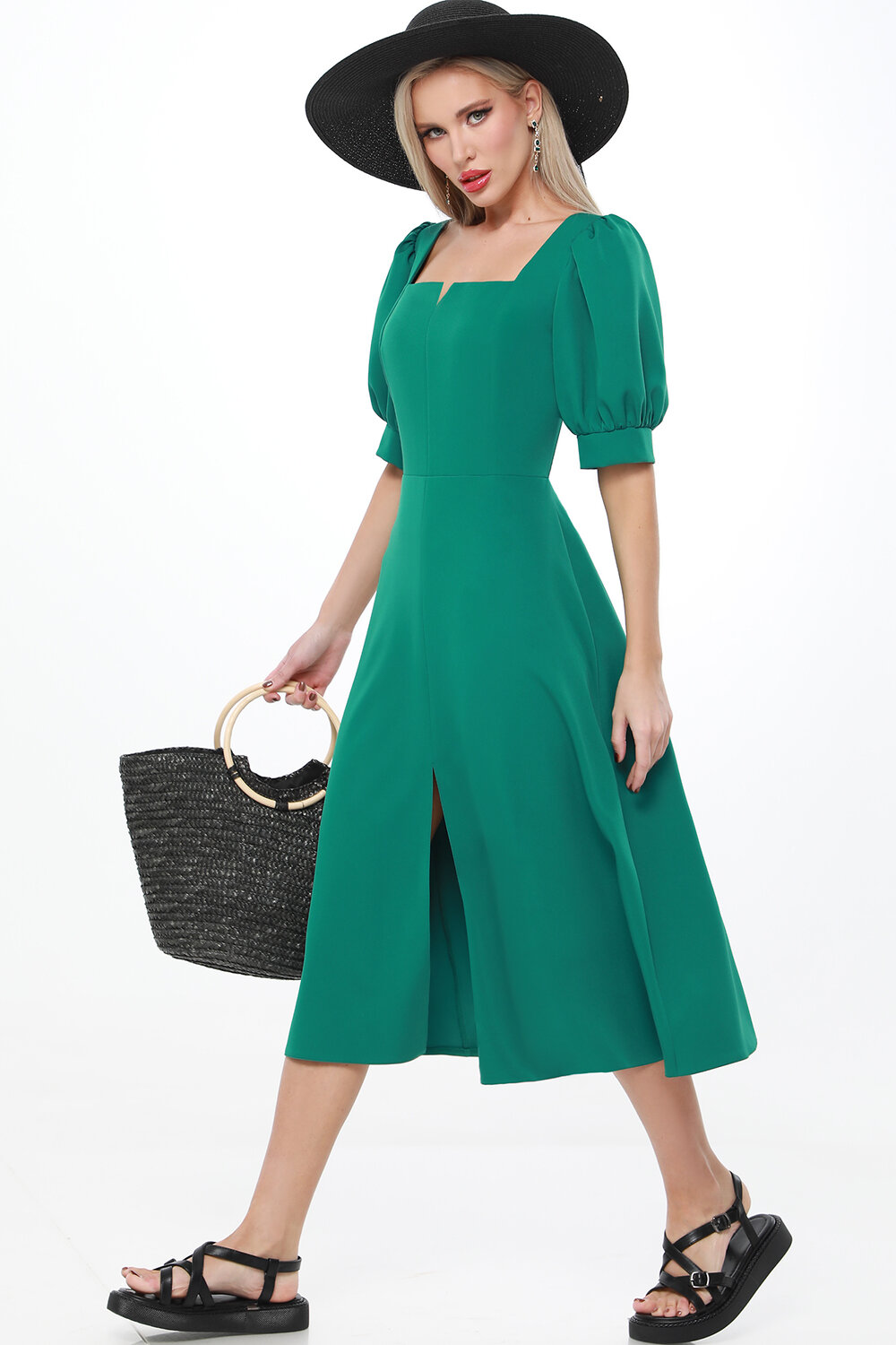 ст. цена3146руб.! DStrend Платье П-4510Зелёный