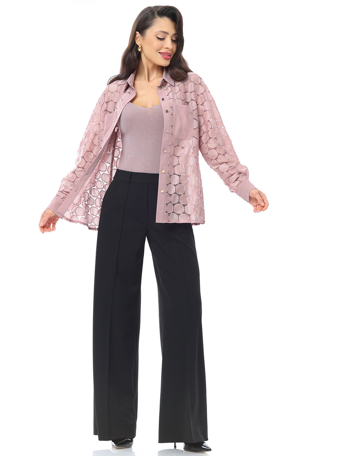 ст. цена2857руб.! DStrend Блузка Б-2275Персиково-розовый