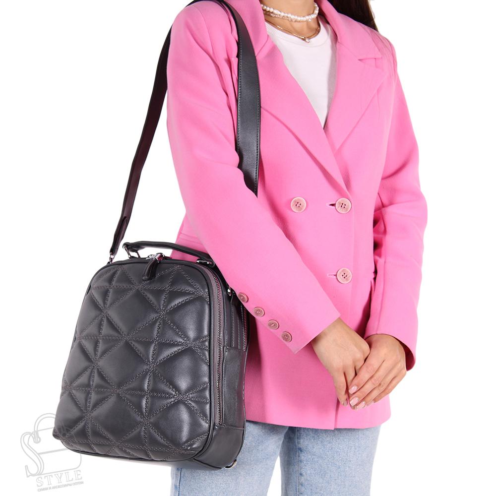 Рюкзак женский 575338-3 gray Velina Fabbiano/50 в Новосибирске