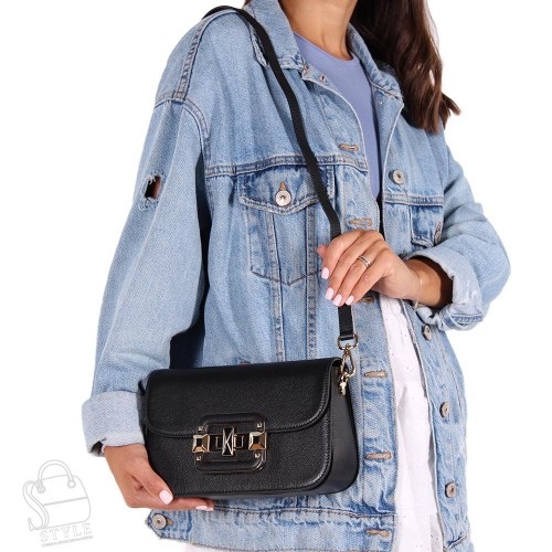 Сумка женская кожаная 6047-1PQ black Polina&Eiterou /30(дефект) в Новосибирске