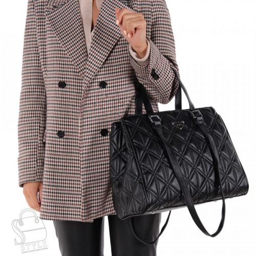 Сумка женская  1242-1K-01 black Polina&Eiterou/50 в Новосибирске