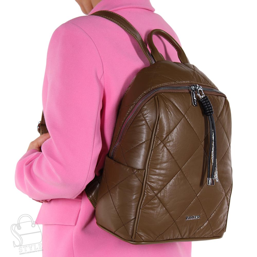 Рюкзак женский 69122 olive green Vellina Fabbianio/50 в Новосибирске