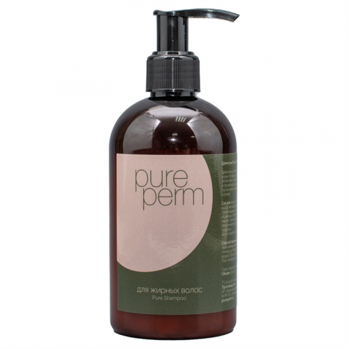 Шампунь Pure Perm «Для жирных волос»  (без сульфатов, парабенов, силиконов)