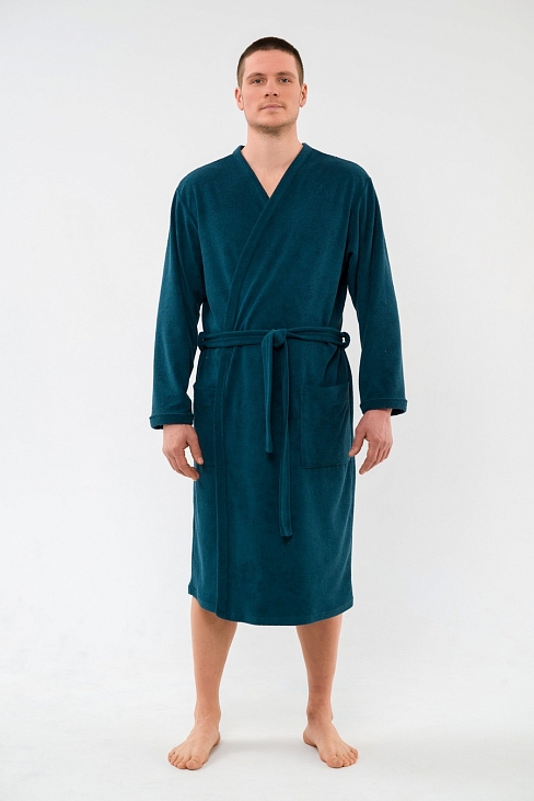 Халат мужской из махры Ренат / Изумруд