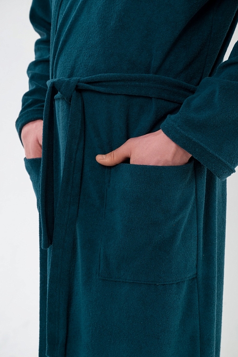 Халат мужской из махры Ренат / Изумруд