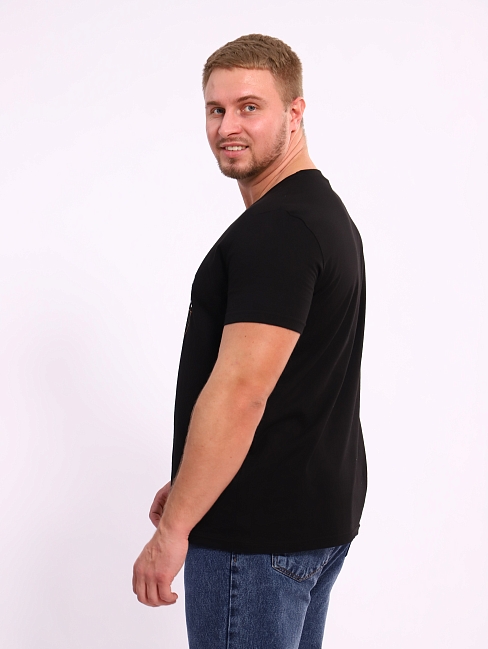 Мужская футболка мод.1963/2 / Черный