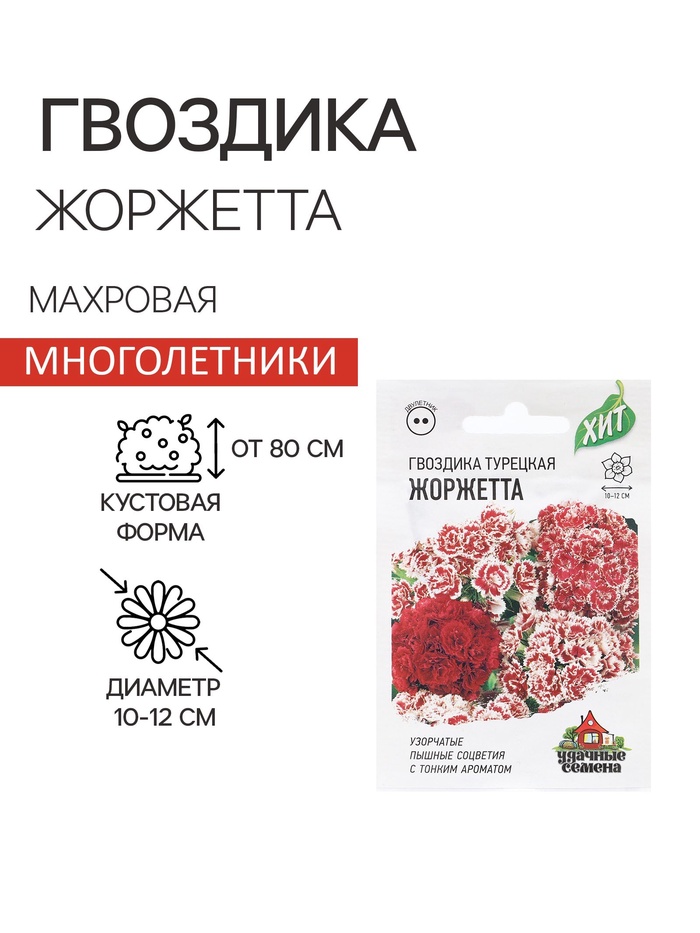 Семена Гвоздика бородатая