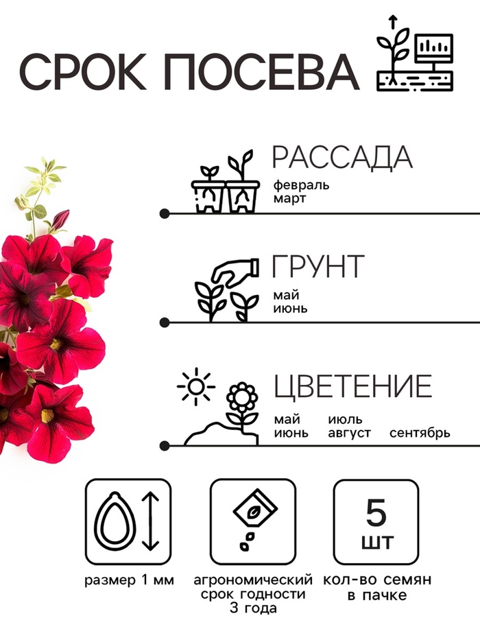 Семена Цветов Петуния