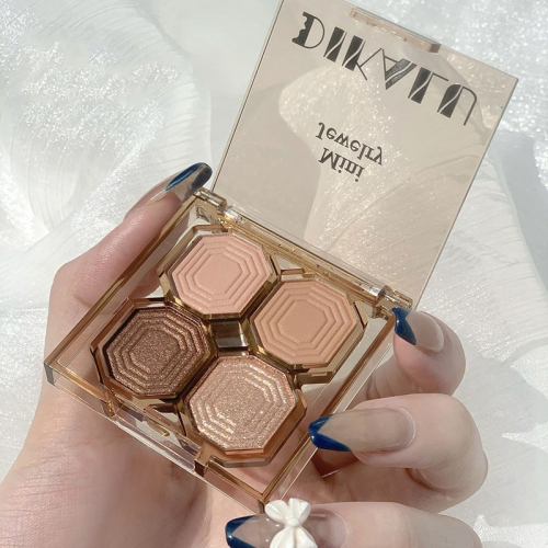 Палетка теней 4 цвета Dikalu Mini Jewelry, номер 01