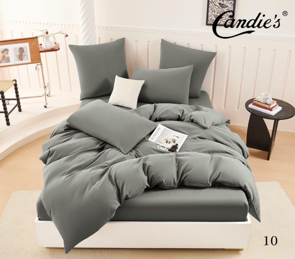 КПБ Candie's Бархат Сатин с простыней на резинке по кругу CANBSR10