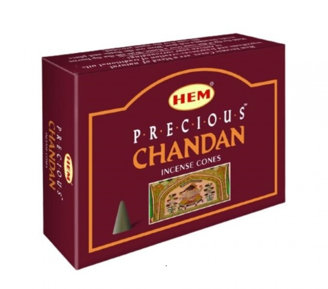 HEM Precious Chandan Cones Благовоние конусы Сандал 10шт