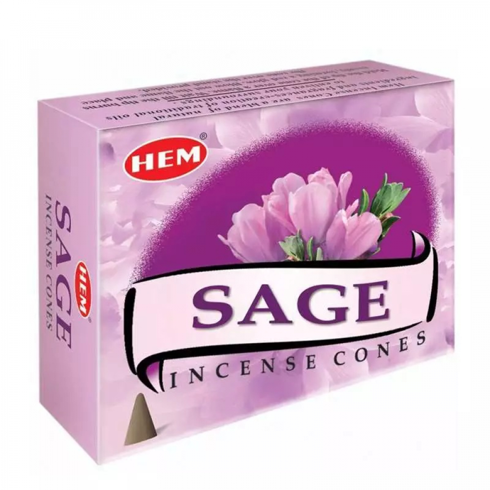 HEM Sage Cones Благовоние конусы Шалфей 10шт