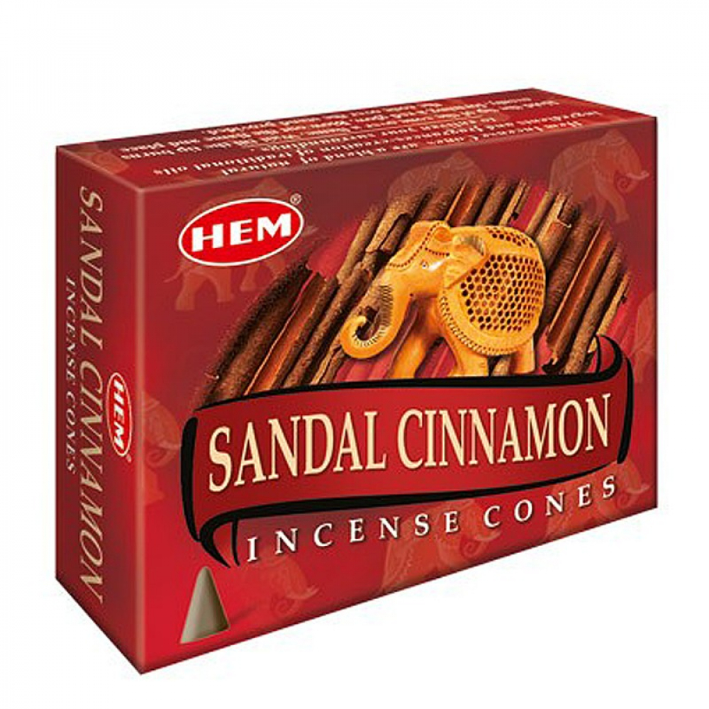 HEM Sandal Cinnamon Cones Благовоние конусы Сандал-Корица 10шт