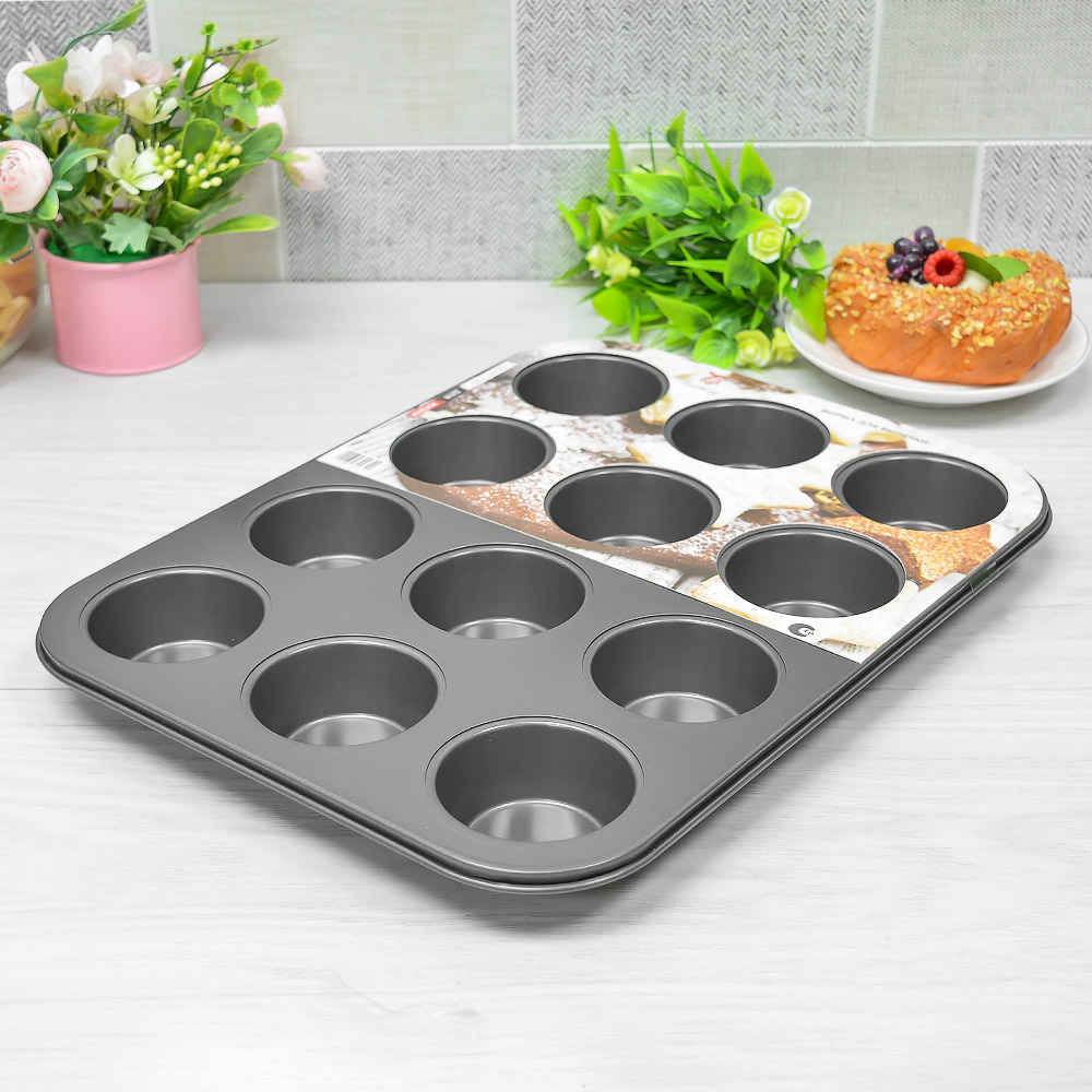 Форма для выпечки 35*26,5*2,7см 12 ячеек, BZ-C0270