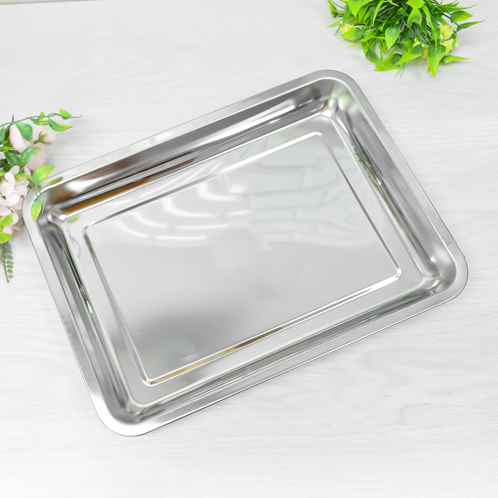 Лоток-поднос 40*30*4,8см нерж глубокий, 02-0035