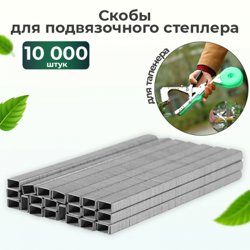Скобы для подвязочного степлера тапенера 10000шт 604C