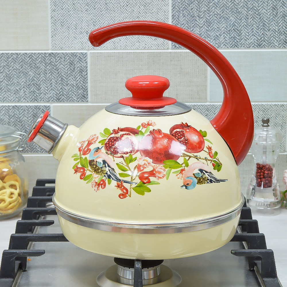 Чайник 3,5л со свистком, консольная ручка, слоновая кость
