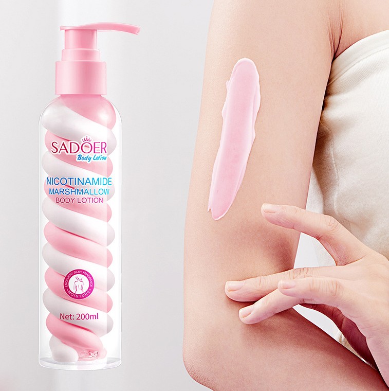 Увлажняющий лосьон для тела с цветочным ароматом SADOER Nicotinamide Marshmallow Body Lotion, 200 гр.
