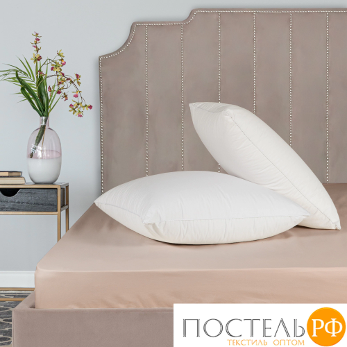 Dome ЛОРЕНО свет-кор Простыня на резинке 90х200+25 (см), 1пр., хл/сат