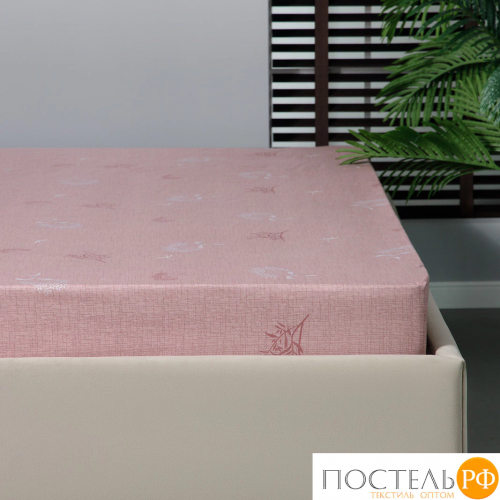 PRIME PRIVE ЛЕРУМ Простыня на резинке 160х200+30, 1 пр., хл./сатин