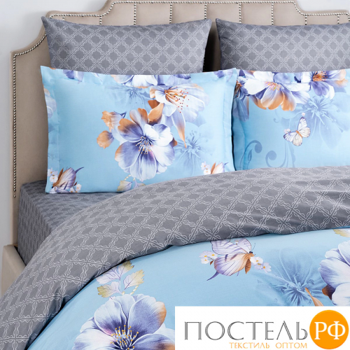 CASSIA БЕРГАМА КПБ 200х210-1/215х250-1/50х70-2, 4 пр., хл./сатин