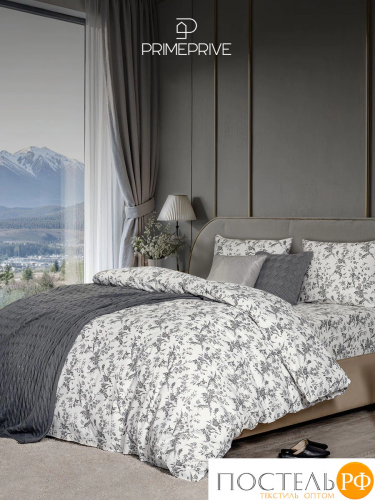PRIME PRIVE МАРНА КПБ 175х205-1/230х250-1/50х70-2, 4 пр., хл.