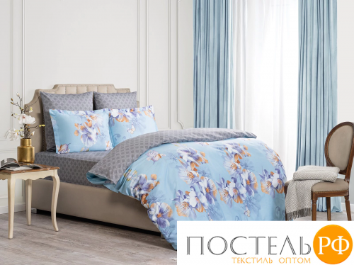 CASSIA БЕРГАМА КПБ 200х210-1/215х250-1/50х70-2, 4 пр., хл./сатин