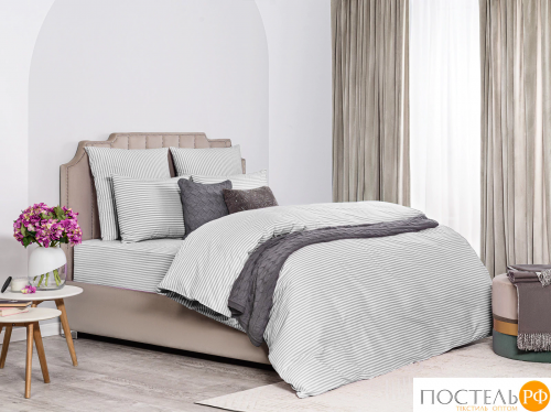 MEDSLEEP ЛИНДАУ св сер Простыня 180х220, 1 пр., хл.