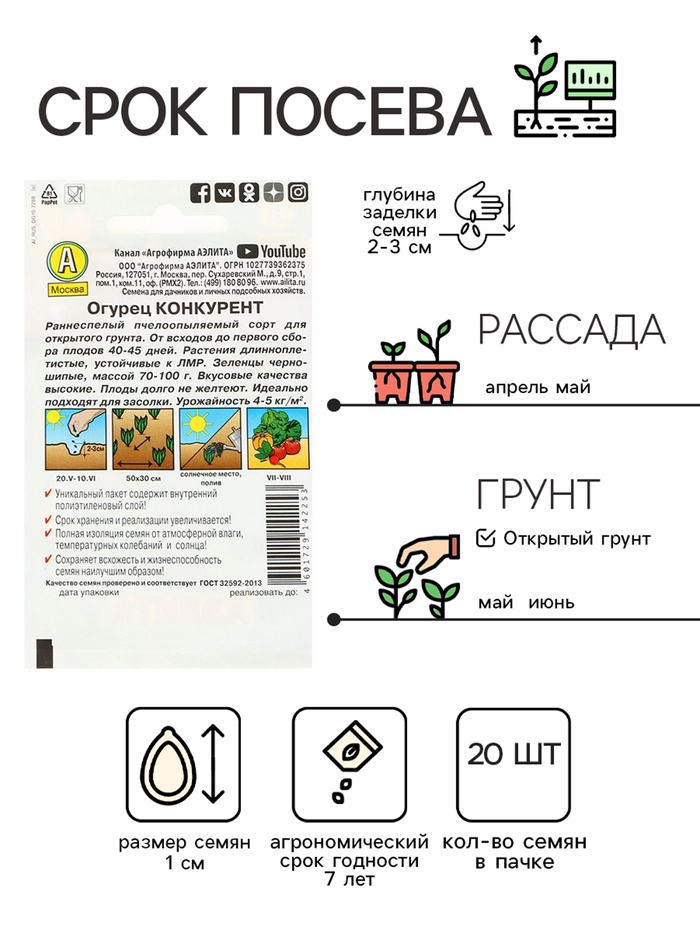 Семена Огурец