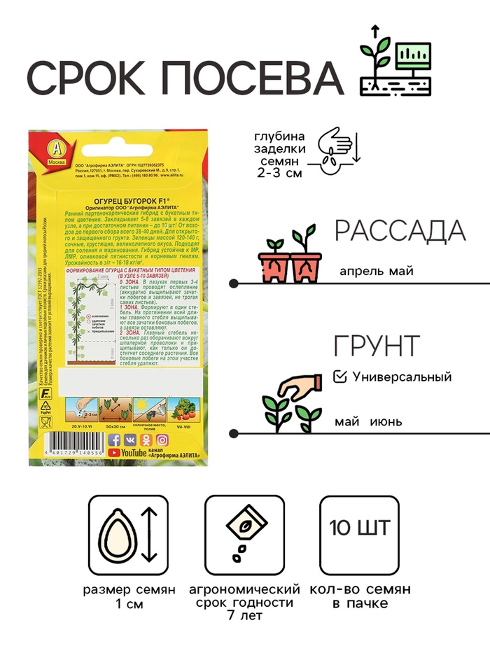 Семена огурца