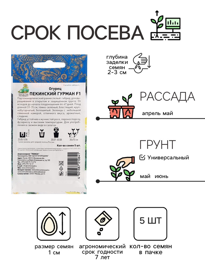 Семена Огурец
