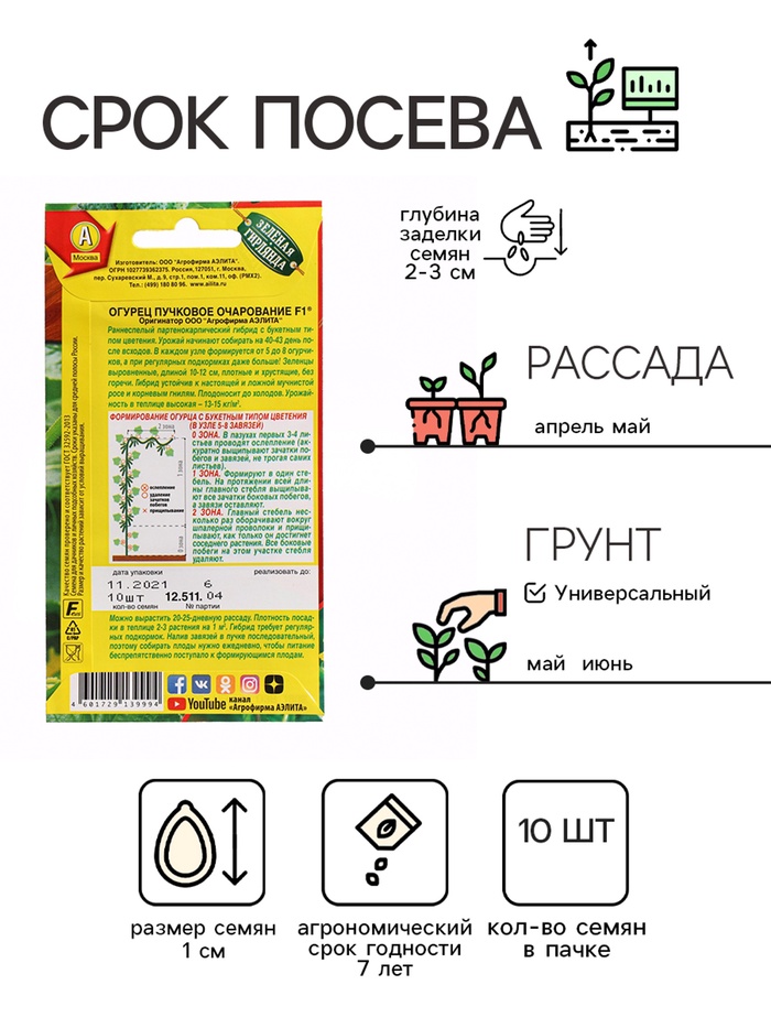 Семена Огурец