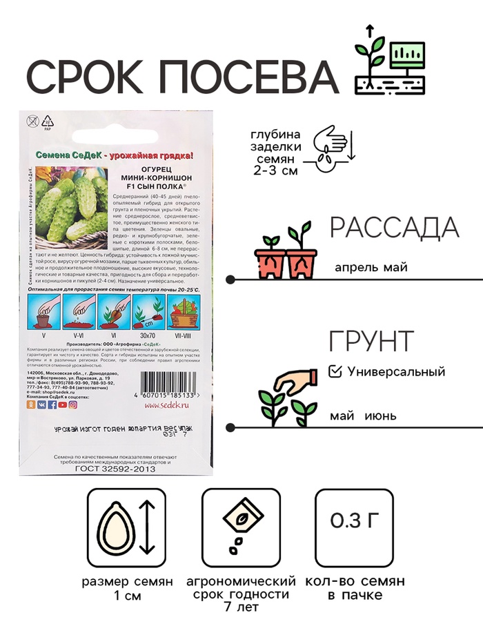 Семена Огурец
