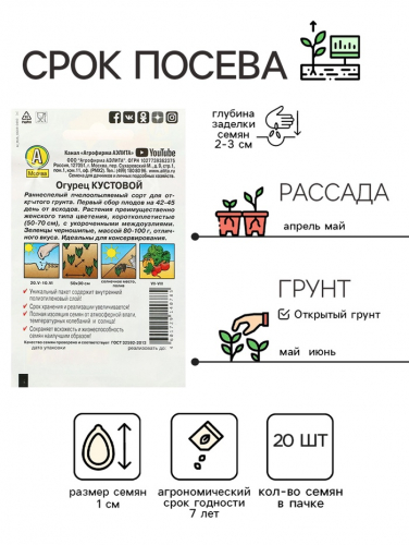 Семена Огурец 