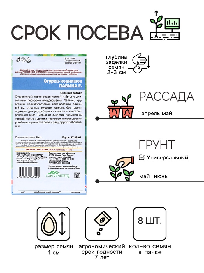 Семена огурца