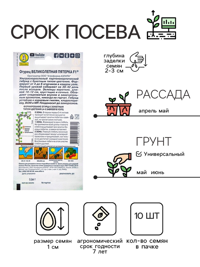 Семена огурца